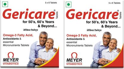 GeriCare For 50'S ,60'S And Beyond Improve Anti-Oxidant Defence & Immune System