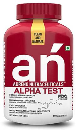 ADRENO NUTRACEUTICALS Alpha Test (Natural Testosterone Booster)