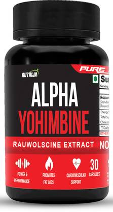 NutriJa Rauwolscine - Alpha Yohimbine 2mg (Standardized to 90% Alpha Yohimbine)