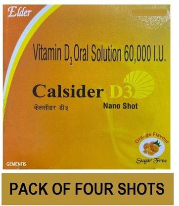 gementis PHARMA ELDER CALCIUM NANO SHOTS CALCIDER D3 SHOTS (4*5ML)