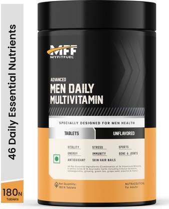 MyFitFuel Men Advance Daily Multivitamin (26 Vitamins, Minerals, Herbs Extracts) 180 Capsule