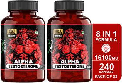 Humming Herbs Alpha Testosterone | Tongkat Ali, Fadogia, HornyGoatWeed, Beet Root & Arginine