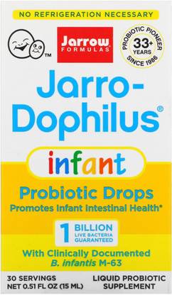 Jarrow Formulas Jarro-Dophilus Infant, Probiotics Drops, 1 Billion , 0.51 fl oz (15 ml)