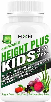 hxn Height Growth Supplement For Kids Help Increasing Bone Mineralisation-60