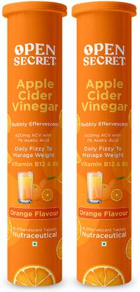 OPEN SECRET Apple Cider Vinegar With Mother For Weight Loss - Orange