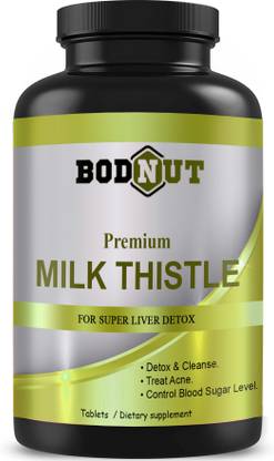 Bodnut Milk thistle for liver support and liver detox Tablets (G71)
