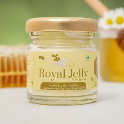 Shiva Organic Royal Jelly Powder - Freeze Dry 10-HDA:6% (10g)