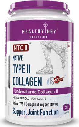 HealthyHey Nutrition NTC II Type 2 Collagen, Supports Cartilage and Joints, 40 mg, 30 Caps