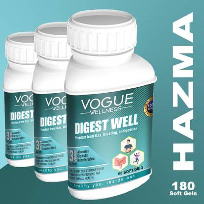 Vogue Wellness Digest Well Tablet For Relief From Gas, Bloating, Acidity & Indigestion
