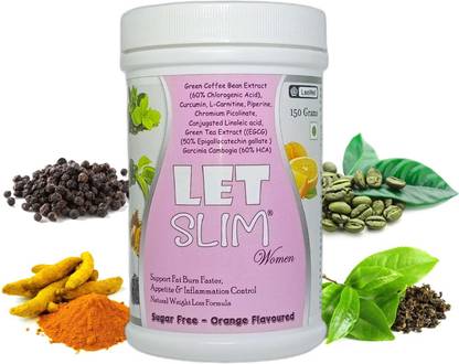 LET SLIM Women weight loss supplement drink & belly fat burner