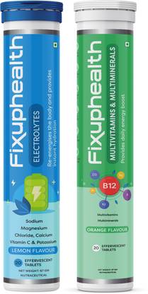 FIXUPHEALTH Electrolytes Tablets Vit C & MultiVits and Multiminerals
