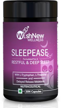 WISHNEW WELLNESS SLEEPEASE- Restful & Deep Sleep Support