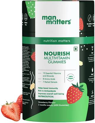 Man Matters Multivitamin Gummies |15 Vitamins &Minerals |Boosts Immunity & Overall WellBeing