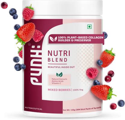 Punh Pro Collagen Blend with Amla, Tulsi, Amino Acids, Vitamin C & Niacinamide