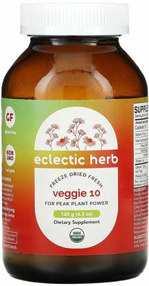 Eclectic Institute Freeze Dried Fresh, Veggie 10, 4.2 oz (120 g)