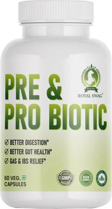 ROYAL SWAG Pre Probiotic For Unisex Support For Digestive Wellness 60 Day Servings