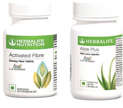 Herbalife Nutrition Nutrition Combo Of Activated Fiber Tablets With Aloe Plus Capsules