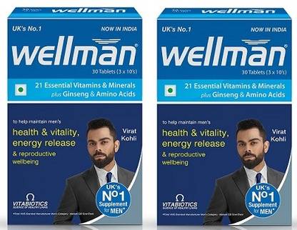 vitabiotics Wellman - 30 Tablets, Pack Of 2