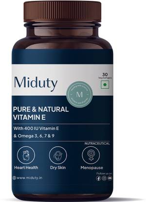 Miduty Pure & Natural Vitamin E - Cataract - Skin & Hair Health - Sunflower oil extract