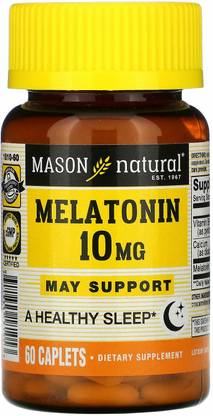 Mason Natural Melatonin, 10 mg, 60 Caplets
