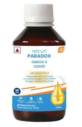 Reicuri Paradox Omega 3 Liquid | Omega 3, EPA, DHA, Vitamin D3 | Pure Iceland Salmon Fish Oil