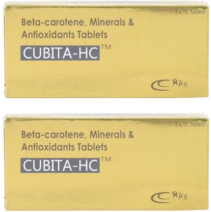 CUBITA HC Beta Carotene Minerals & Antioxidant 60 tablets