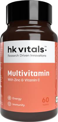 HEALTHKART HK Vitals Multivitamin with Ginseng Extract, Taurine and Multiminerals