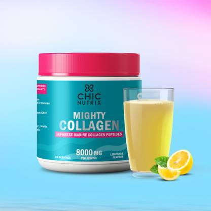 Chicnutrix Marine Collagen - 8g Japanese Collagen Powder, Anti-ageing, Tight, Youthful Skin
