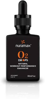 Nuramax O2 Drops Natural Pre Workout| Stamina & Performance Booster I CoQ10 & MCT Oil