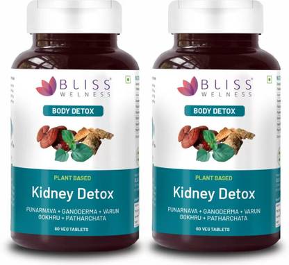 Bliss Welness Kidney Detox Cleanse Purifier | Gokhru Patharchata Ganoderma combo