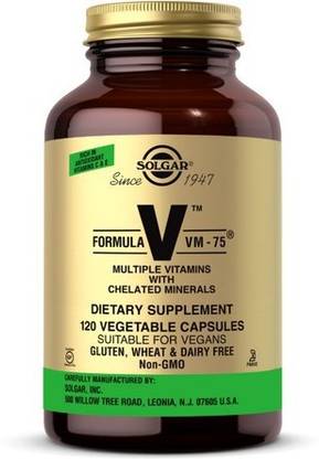 Solgar Formula VM-75 Vegetable Capsules, 120 V Caps