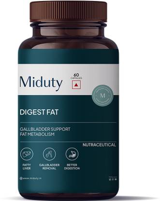 Miduty Digest Fat - Fatty Liver - Gall Bladder- Ox Bile - Pepsin- Fat Metabolism