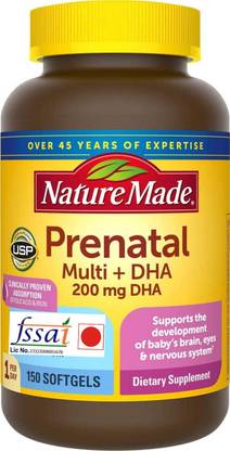 Nature Made Prenatal Multi + DHA, 200Mg, 150 Softgels