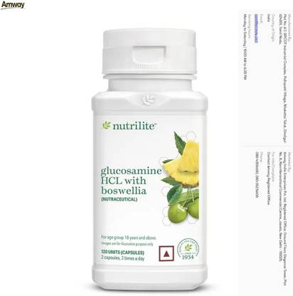 Amway Nutrilite Glucosamine HCL with Boswellia – Combines Glucosamine & Boswellia