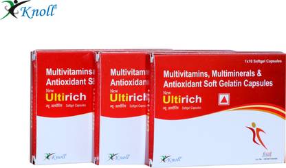 Knoll Ultirich: Essential Multivitamin Complex - Vitamin A, E, D3, B,C & Folic Acid