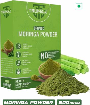 TRUMAX Organic Moringa Powder | Good for Immunity, Digestion, skincare and Haircare