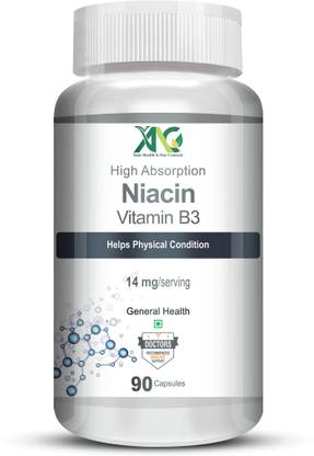 ANC Niacin Vitamin B3 for Vascularity & Increase Cellular Energy 90 Veg Capsules