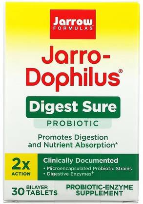 Jarrow Formulas Jarro-Dophilus, Digest Sure, 30 Bilayer Tablets