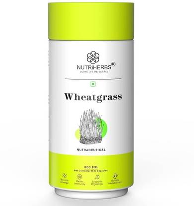 Nutriherbs Wheat Grass Capsule | Immunity Booster & Detox Supplement for Men & Women