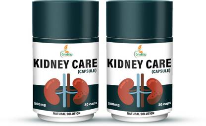 grinbizz Kidney Care Capsule Natural Kidney Cleanse and Detox/Kidney Stone Dissolver