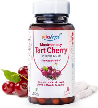 vitabowl Montmorency Tart Cherry with Celery Seed | Support Bone,Joints & Uric Acid Level