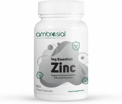 Ambrosial Zinc Tablets High Strength 30 mg |Zinc Supplements for Men & Women