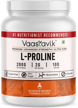 Vaastavik L-Proline Supplements Powder