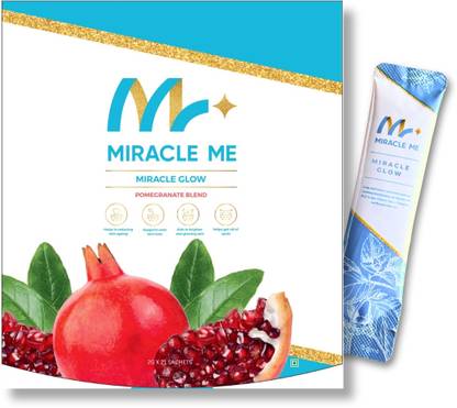 Miracle Me Skin Glowing Mouth Melting Powder With Pomegranate & Vitamin C - 2gm (21 Sachet)
