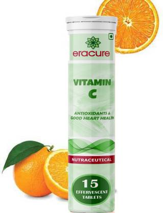EraCure Nutrition Natural Vitamin C & Zinc Effervescent Tablets Premium