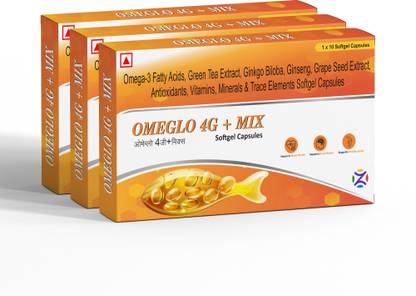 Zeal Pharmacure Omega-3 Fatty Acid, Vitamins & Minerals for Heart,Brain & Joint Health Capsule