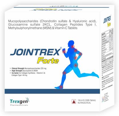 Trexgen JOINTREX-FORTE Joint & Cartilage Repair Complex (10 X 10 = 100 Tablets)