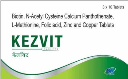 KEZVIT MULTIVITAMIN tablets with BIOTIN, AMINO ACID,VITAMINS,MINERALS & NATURAL EXTRACT