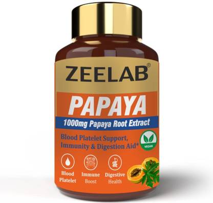 zeelab Papaya Root Extract Capsules to Boost Immunity and Improve Blood Platelet Count
