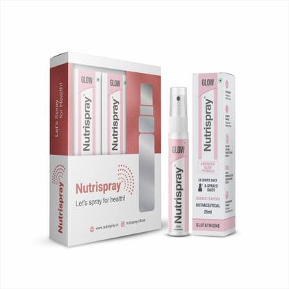 Nutrispray Glutathione Glow Mouthspray, For Glowing Skin, Reduces Pigmentation